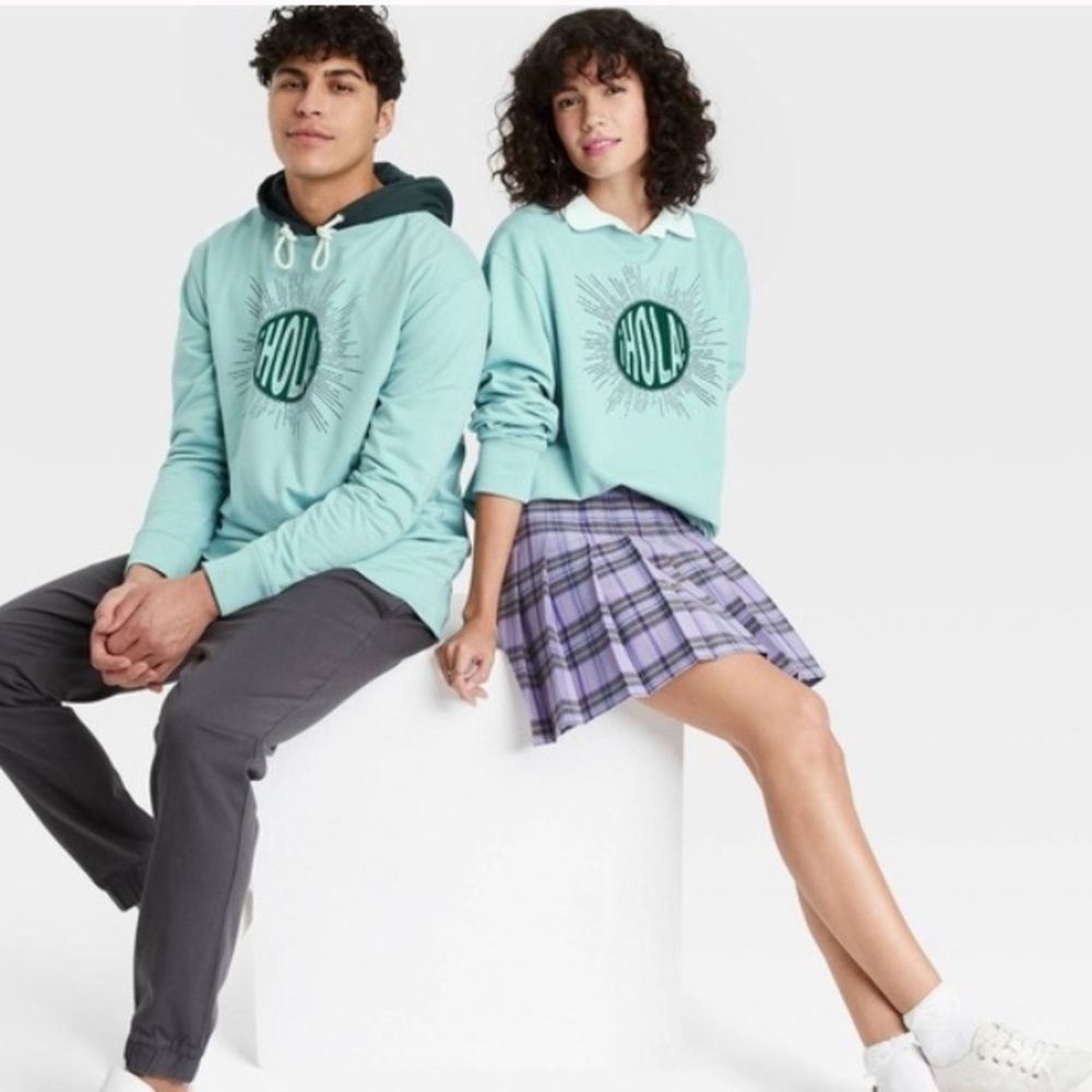 NWT Latino Heritage Month Adult Gender Inclusive Hola Sweatshirt eh.